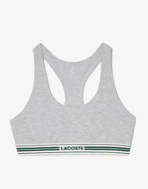 Lacoste Brassière avec logo Lacoste en coton stretch