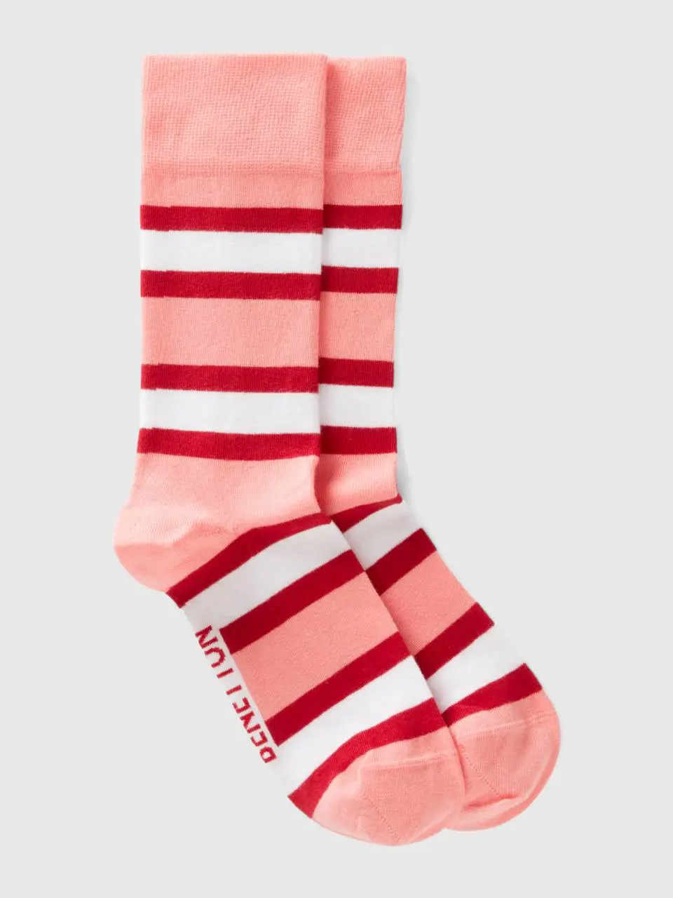 Benetton pink striped socks. 1
