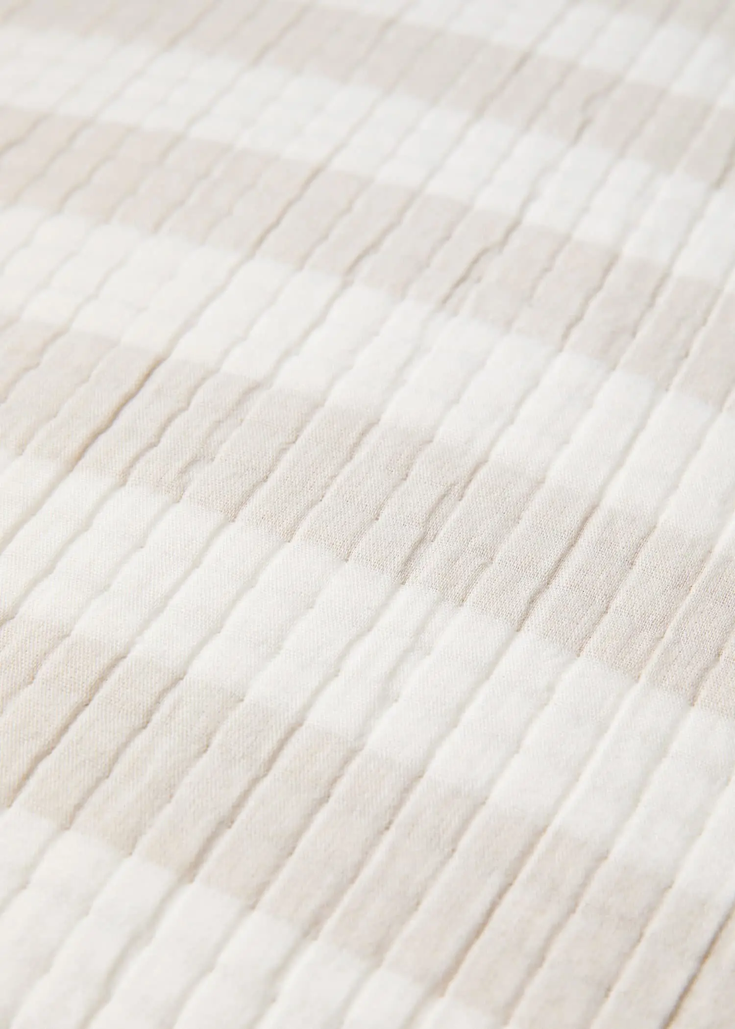 Mango Capa de almofada decorativa de 100% algodão com risca tecida 60 x 60 cm. 2
