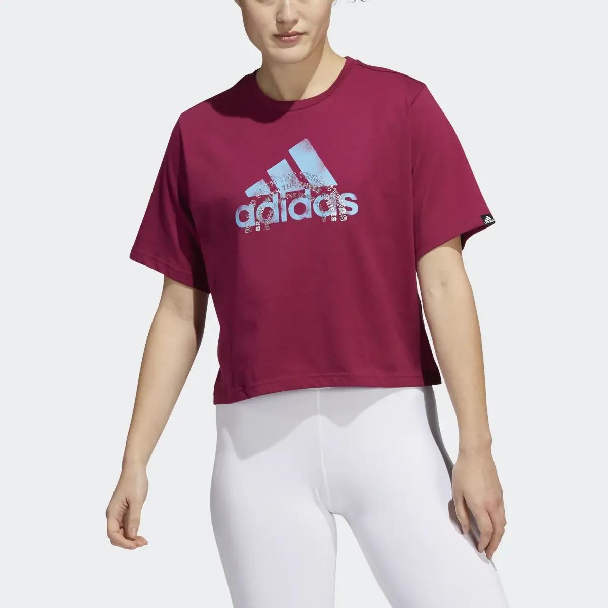 Adidas Playera Corta The Brand Logo Estampada. 1