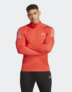 Adidas Sweat-shirt à manches longues 1/4 Own the Run. 2 Adidas Sweat-shirt à manches longues 1/4 Own the Run. 2