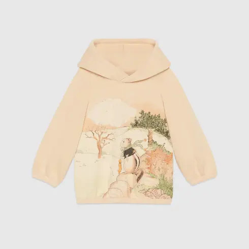 Gucci Baby animal print hooded sweatshirt. 1