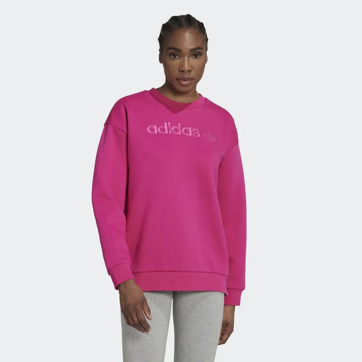 Adidas Boyfriend Crew Sweatshirt. 2