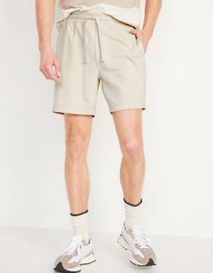 French Terry Sweat Shorts -- 7-inch inseam beige