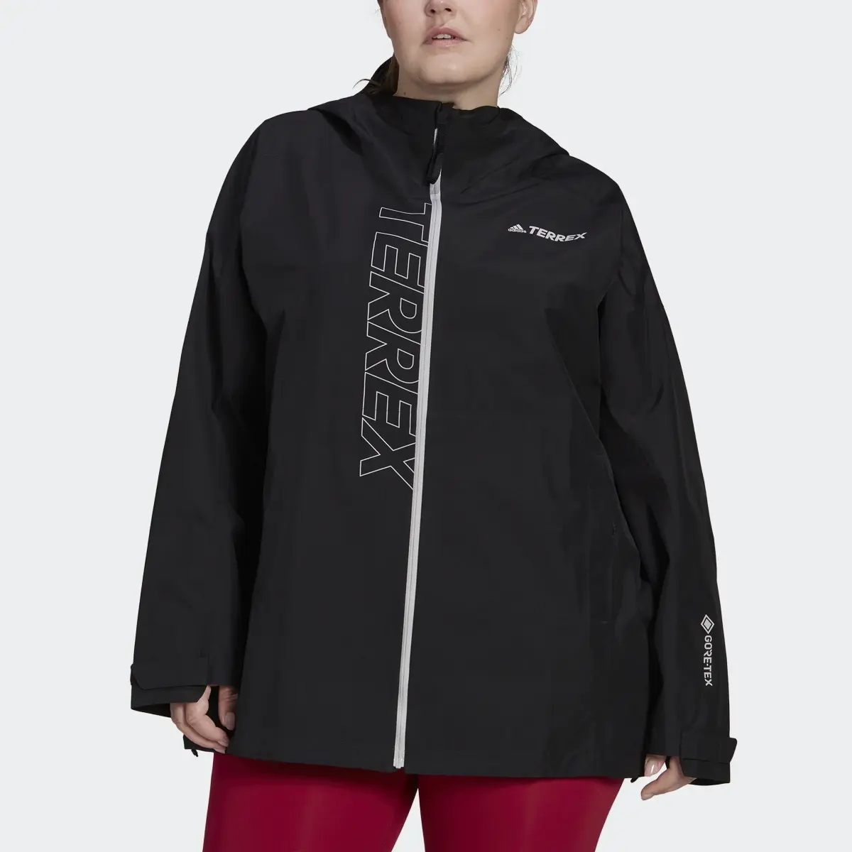 Adidas TERREX GORE-TEX Paclite Rain Jacket (Plus Size). 1