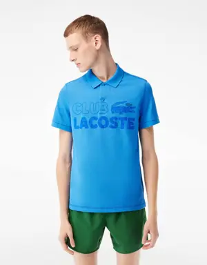 Lacoste Herren LACOSTE Poloshirt aus Bio-Baumwolle mit Aufdruck