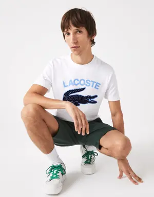 Lacoste Camiseta de hombre Lacoste regular fit con estampado de cocodrilo XL