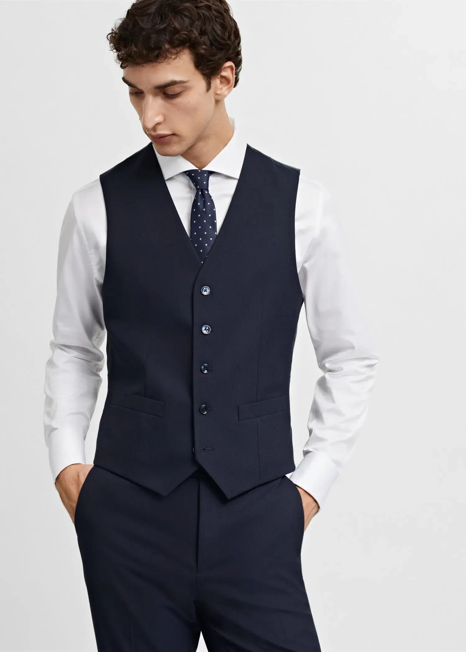 Mango Slim-fit suit vest. 1