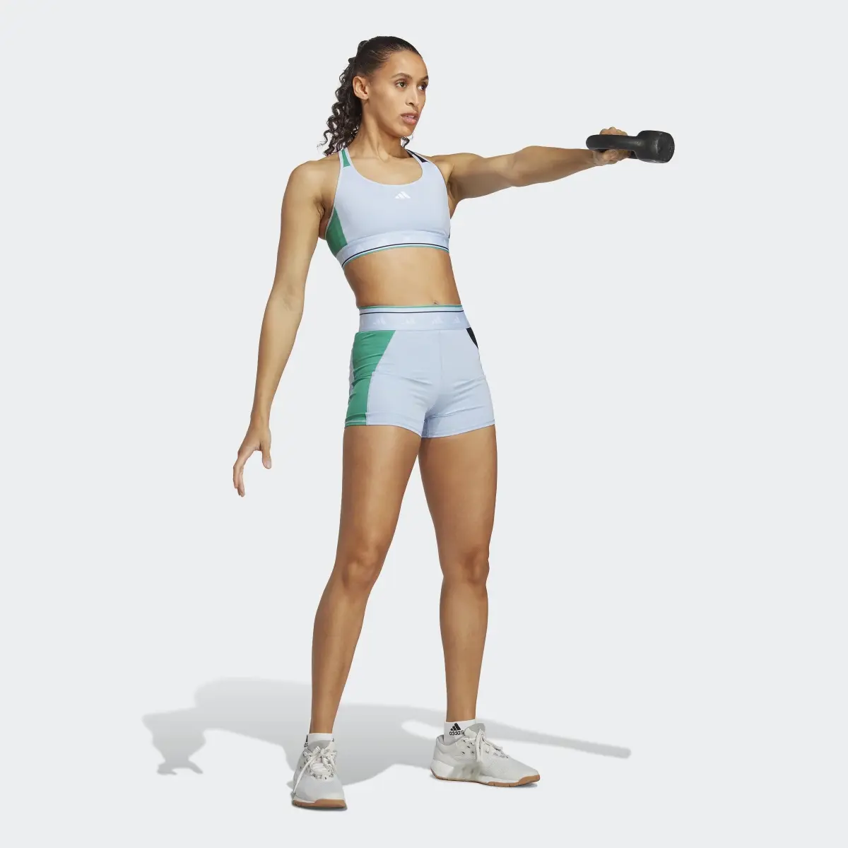 Adidas Techfit Colorblock 3-Inch Short Leggings. 3