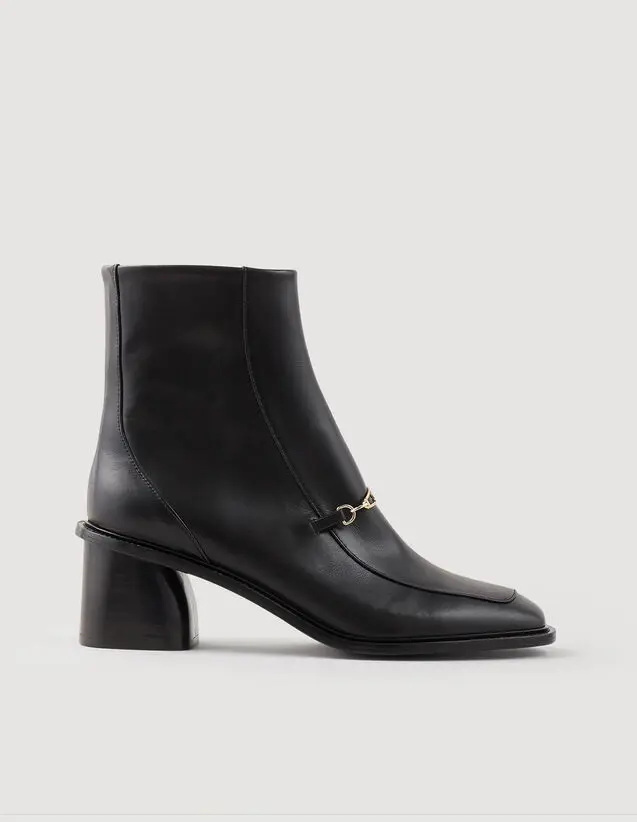 Sandro Leather ankle boots Login to add to Wish list. 2