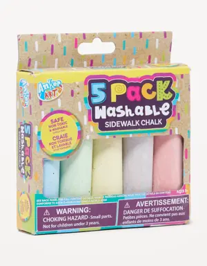 Anker Play 5 Piece Washable Sidewalk Chalk for Kids multi
