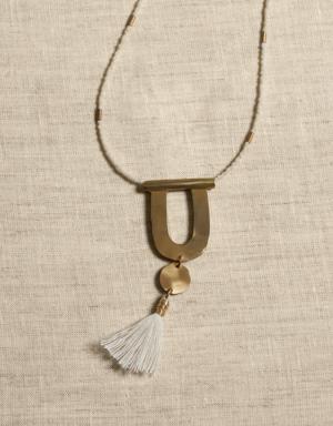 Ulani Tassel Necklace &#124 Aureus + Argent gold