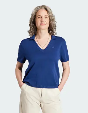 Premium Essentials Knit Open Polo Shirt