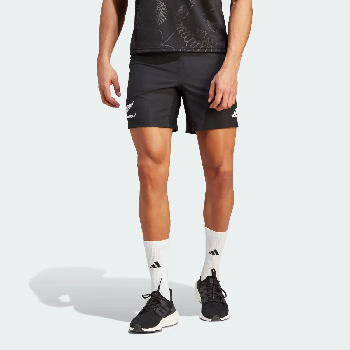 Adidas All Blacks Rugby Home Shorts. 1