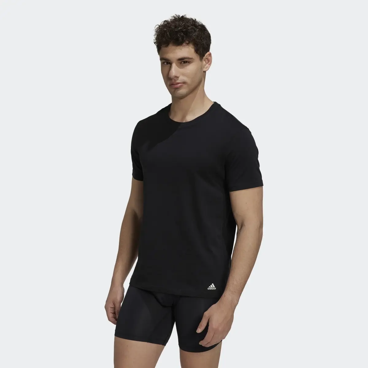 Adidas Active Flex Cotton Crewneck Shirt Underwear. 2