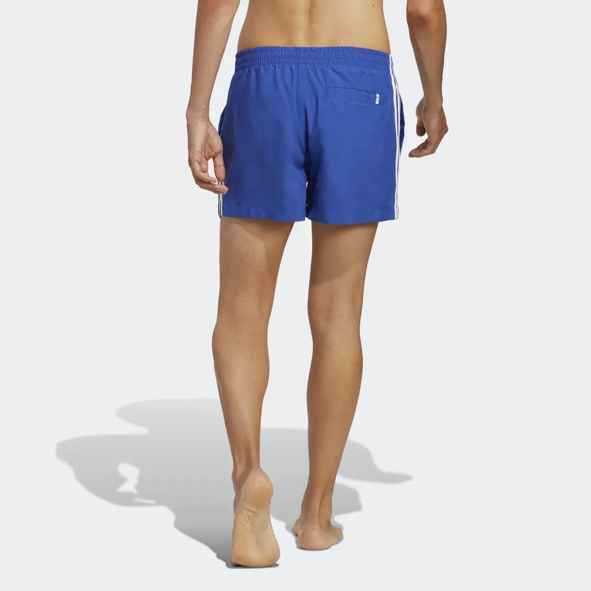 Adidas Originals Adicolor 3-Stripes Short Length Swim Shorts. 2