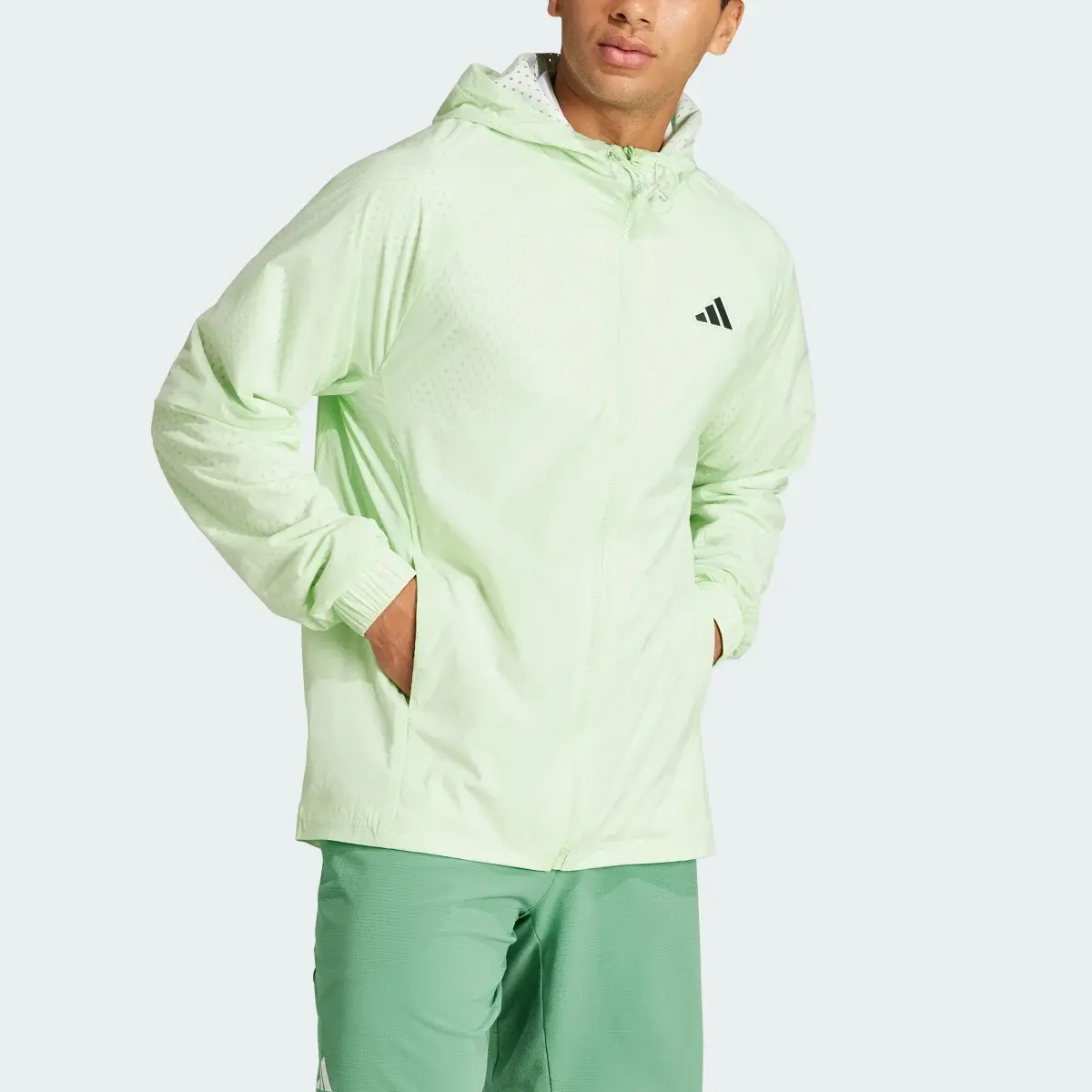 Adidas Tennis Pro Semi-Transparent Jacke. 1