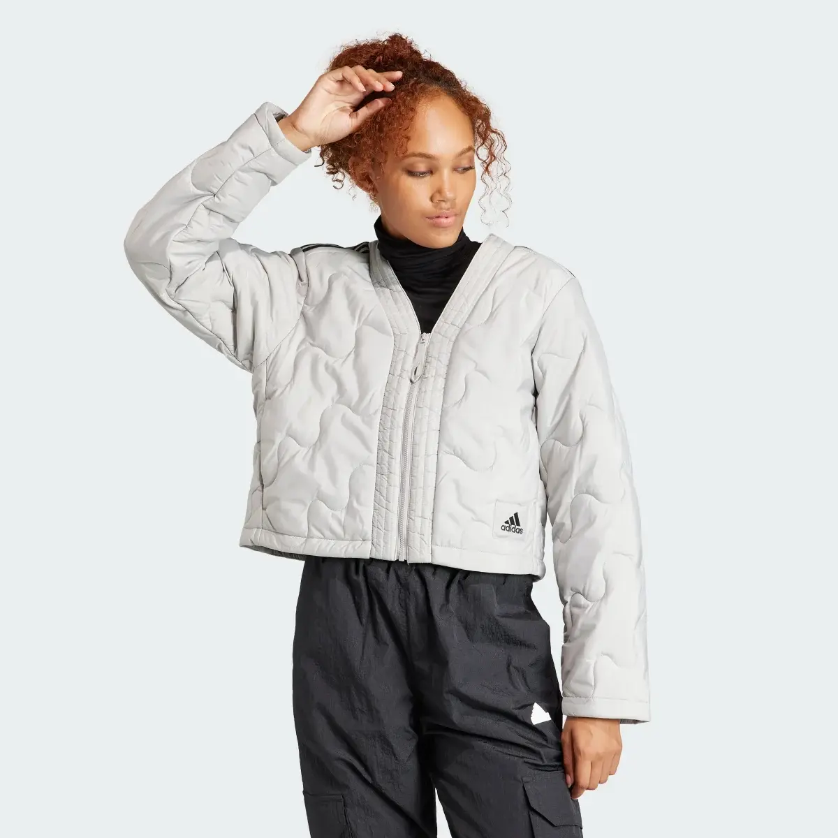 Adidas Nuganic Crop Light Insulation Jacket. 2