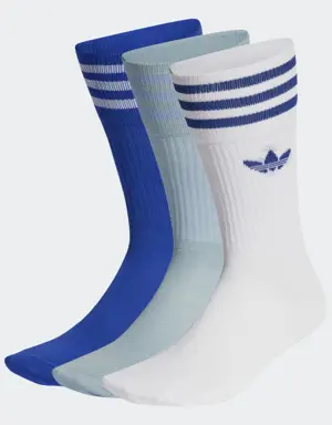 Adidas Solid Crew Socks 3 Pairs