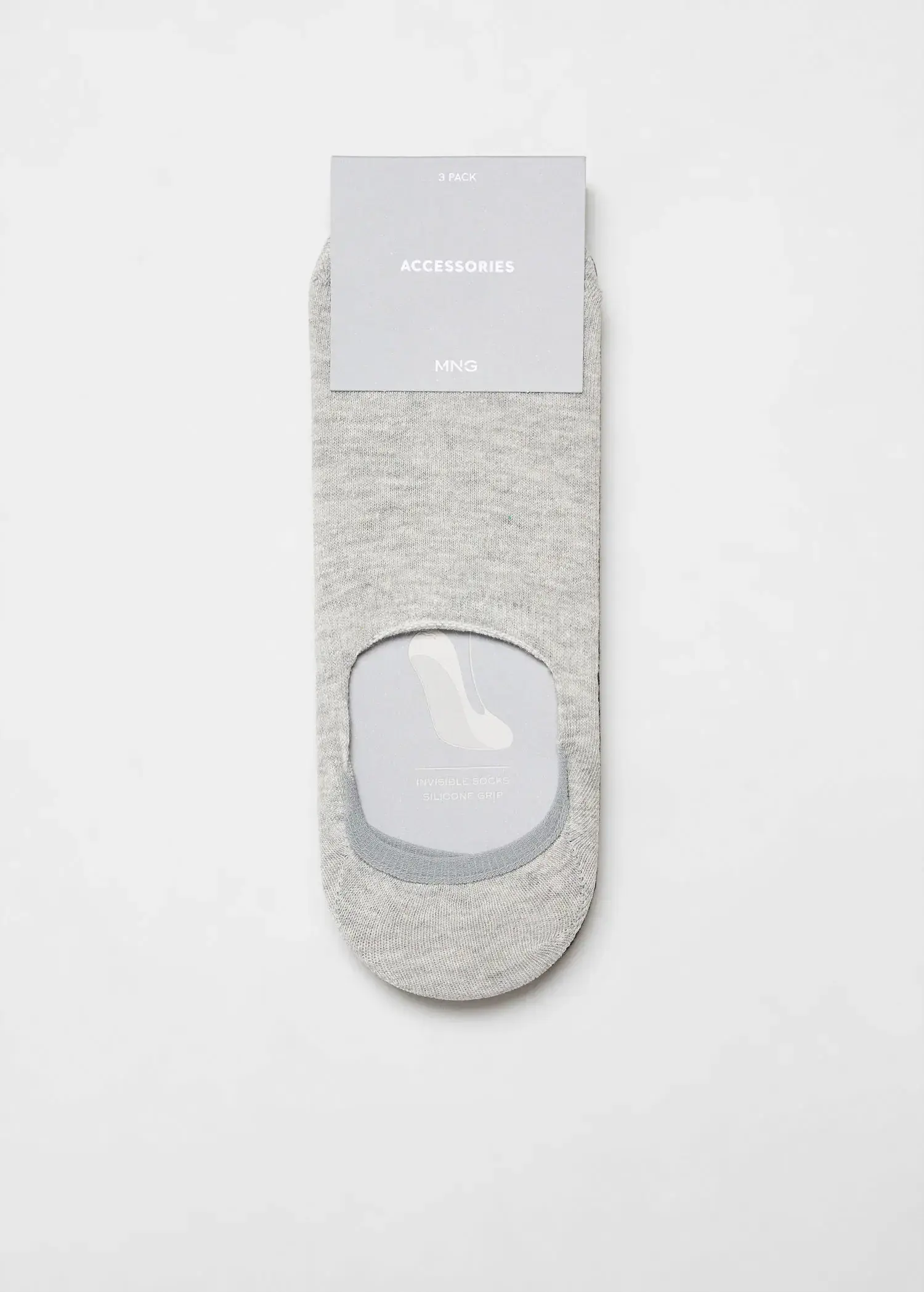 Mango 3-pack of invisible socks. 3