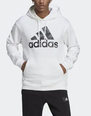 Adidas Essentials Camo Print French Terry Hoodie
