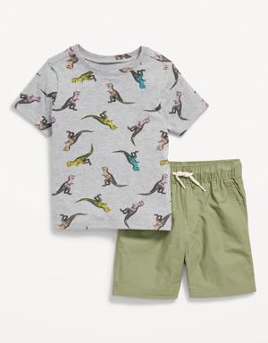Old Navy T-Shirt and Pull-On Shorts Set for Toddler Boys multi
