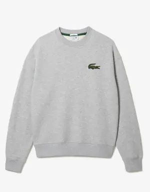 Unisex Loose Fit Crocodile Badge Sweatshirt
