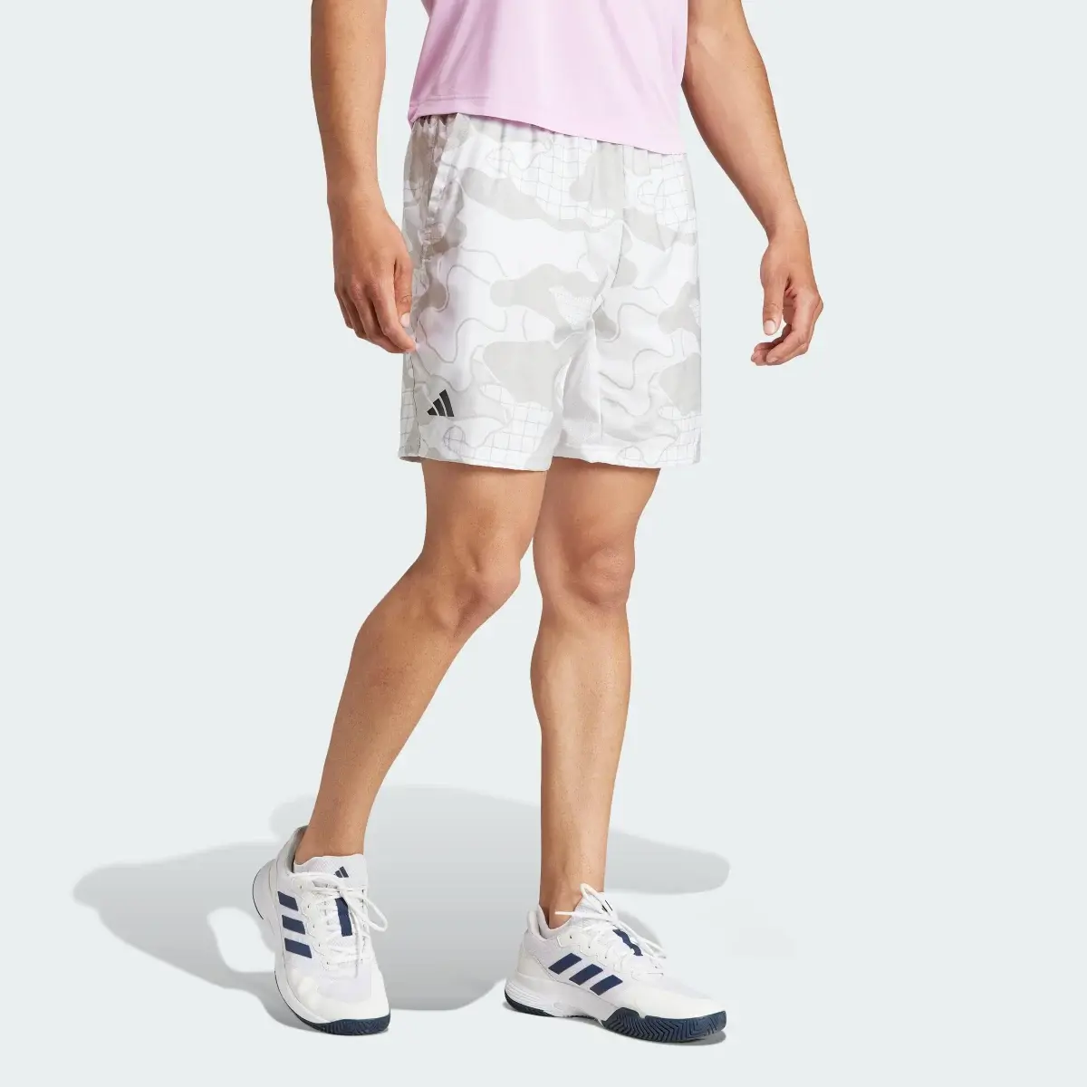 Adidas Club Graphic Tennis Shorts. 1