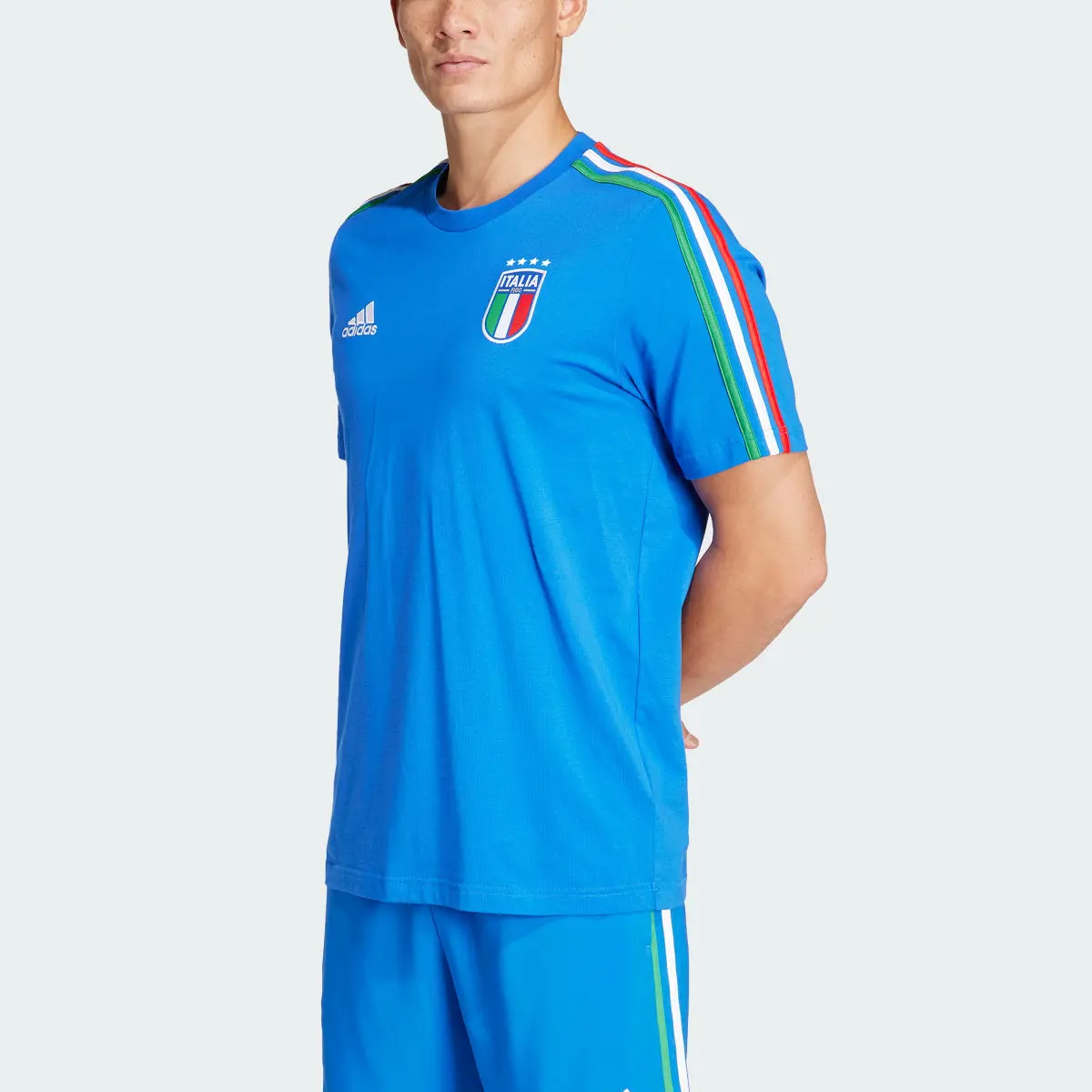 Adidas Italy DNA 3-Stripes T-Shirt. 1