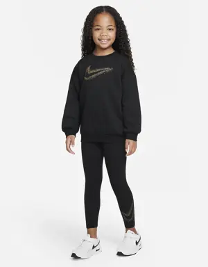 Nike Fleece Crew and Leggings Set