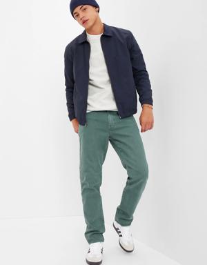 Straight Jeans in GapFlex with Washwell green