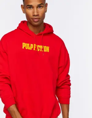 Forever 21 Pulp Fiction Graphic Hoodie Red/Multi