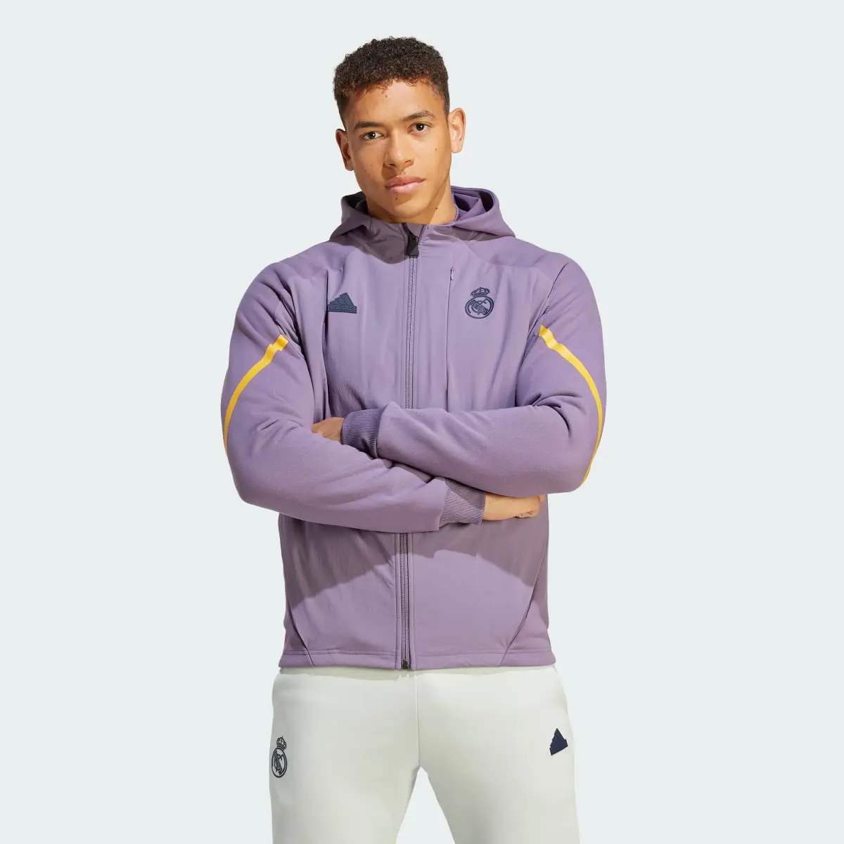 Adidas Veste à capuche entièrement Real Madrid Designed for Gameday. 2