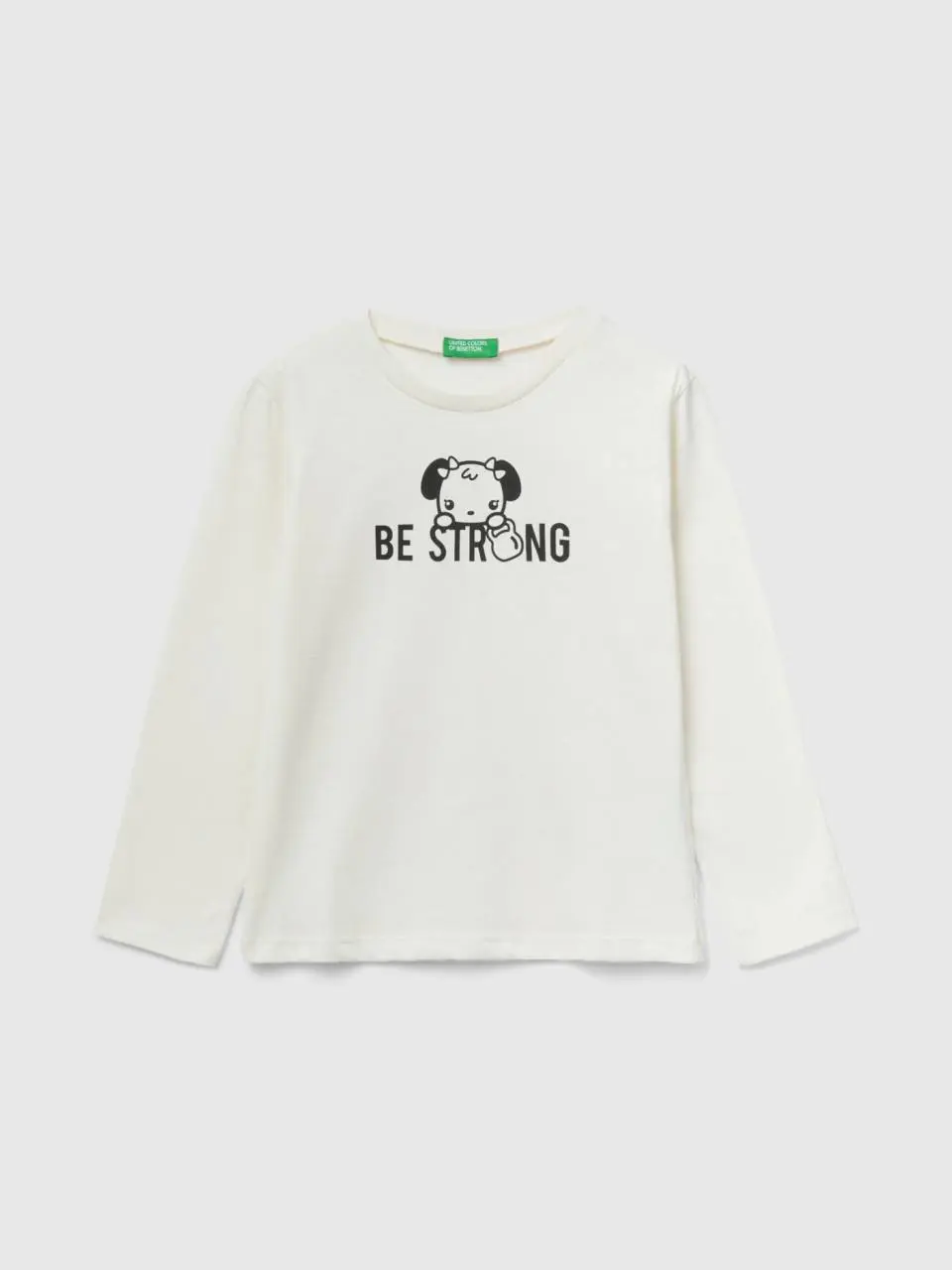 Benetton boxy fit t-shirt in 100% cotton. 1