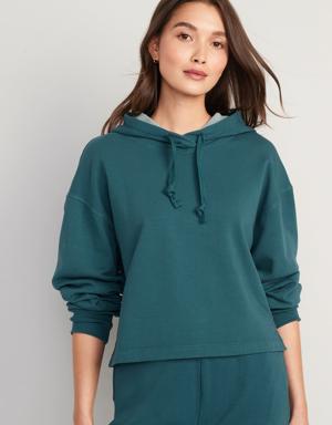 Snuggly Fleece Hoodie for Women green