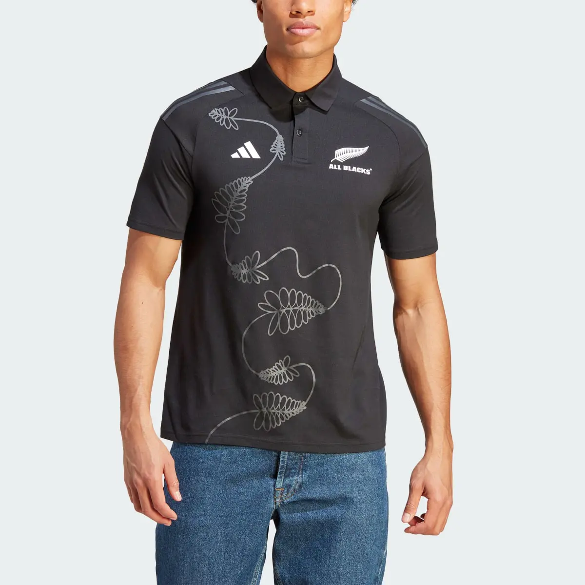 Adidas All Blacks Rugby Polo Shirt. 1