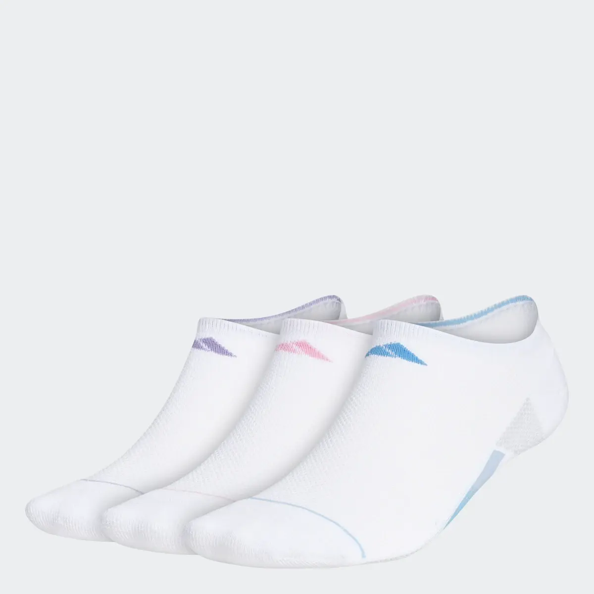 Adidas Superlite Stripe No-Show Socks 3 Pairs. 1