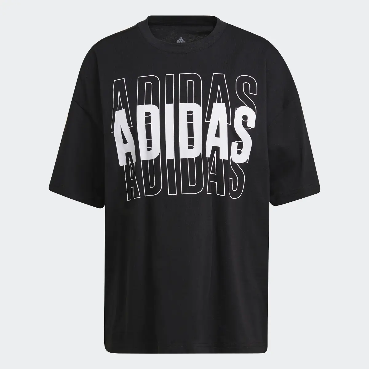 Adidas Essentials Repeat adidas Logo Oversized T-Shirt. 1