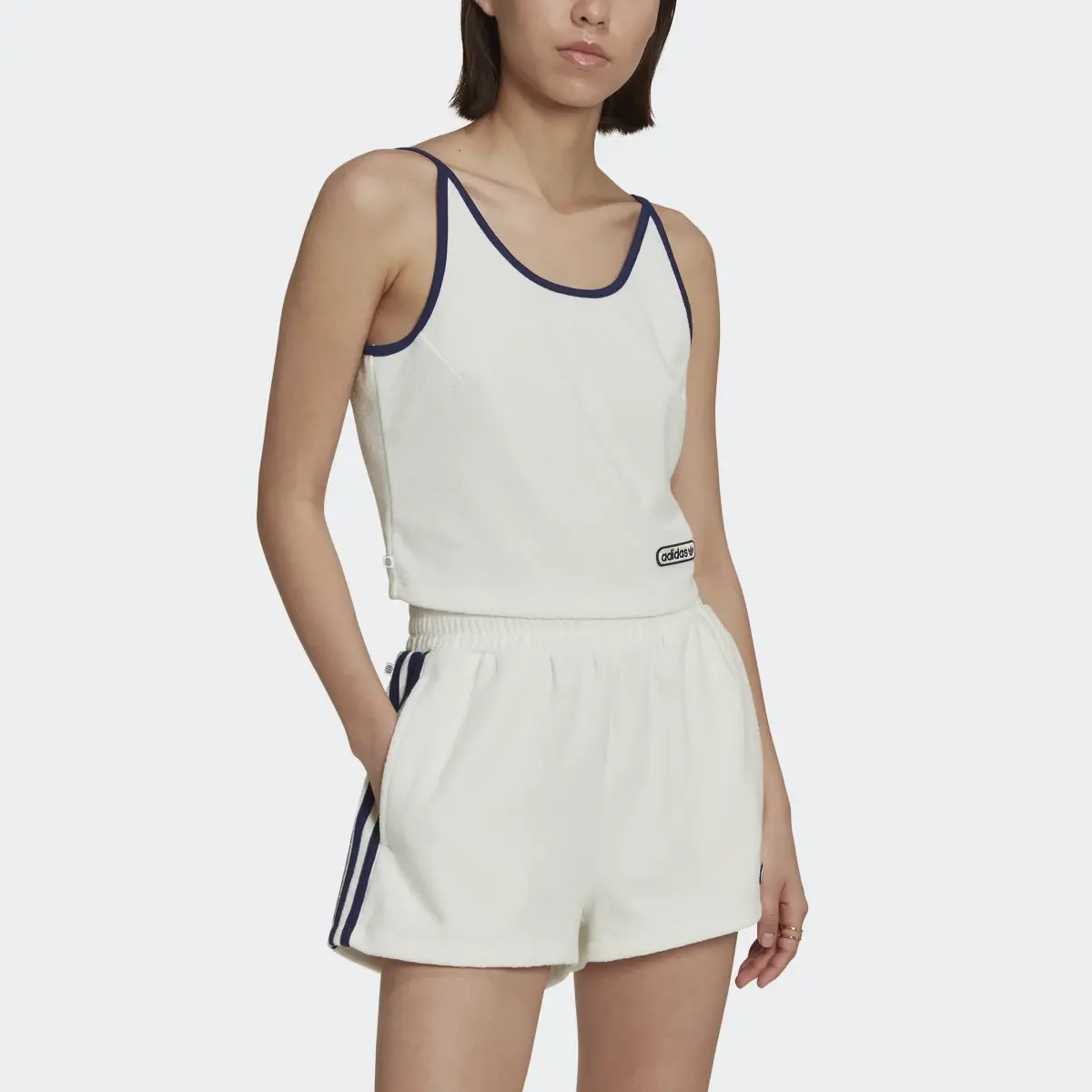 Adidas Short Towel Terry Tank Top. 1