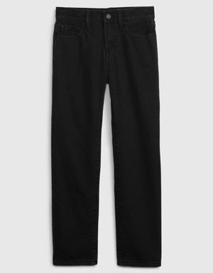 Kids Fleece-Lined Original Fit Jeans with Washwell black