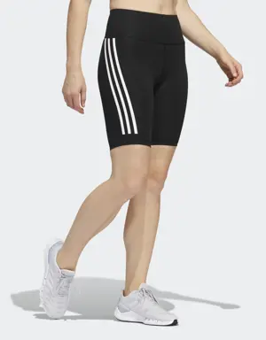 Adidas Optime Trainicons 3-Streifen kurze Leggings
