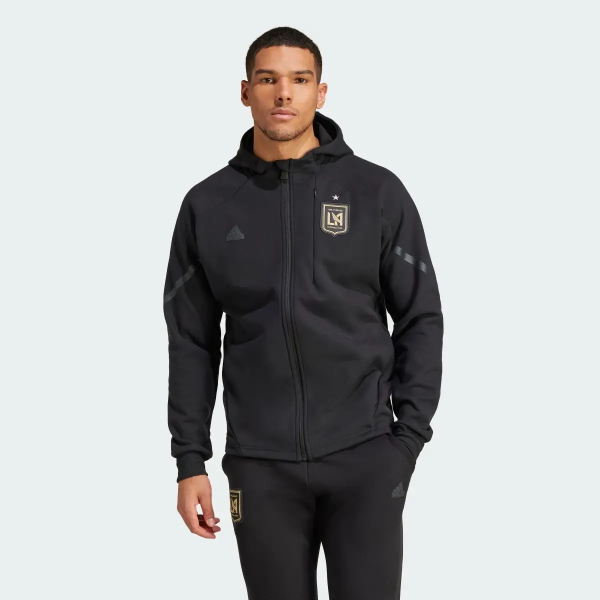 Adidas Veste Los Angeles FC Designed for Gameday Anthem. 2