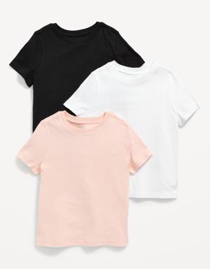 Unisex Solid T-Shirt 3-Pack for Toddler multi