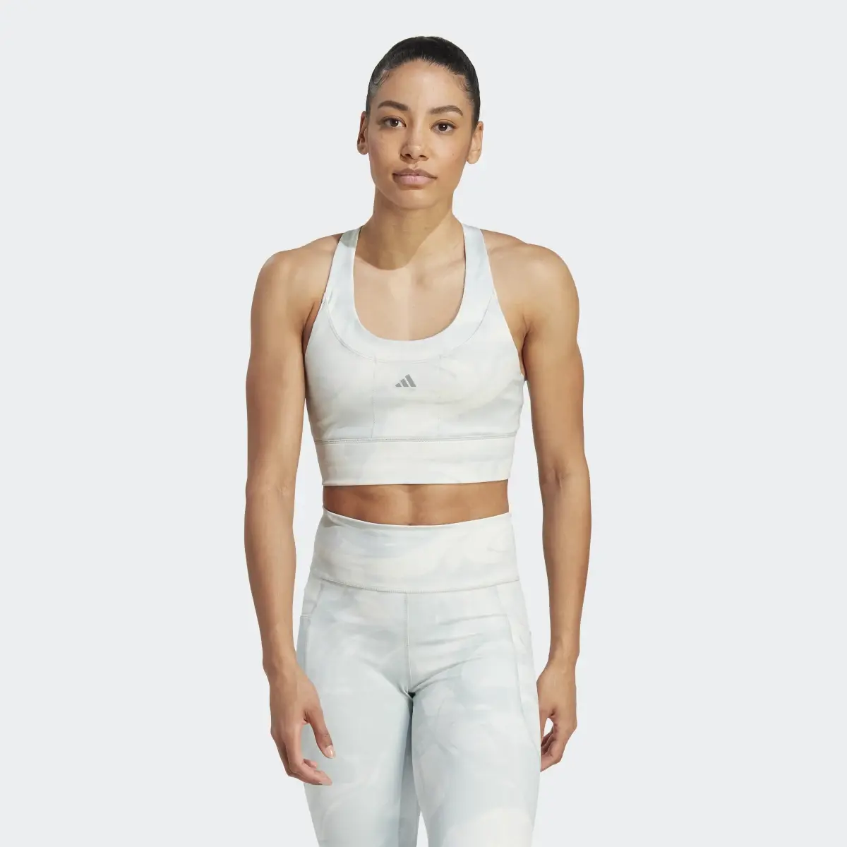 Adidas Run Pocket Medium-Support Allover Print Bra. 2