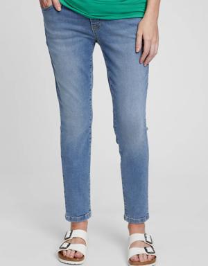 Maternity True Waistband Full Panel True Skinny Jeans blue