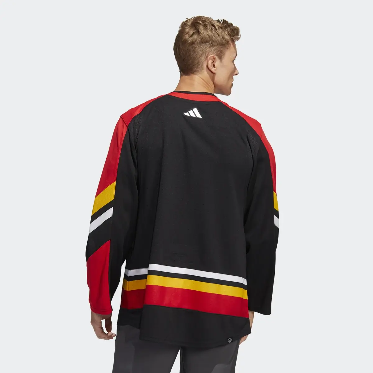 Adidas Flames Authentic Reverse Retro Wordmark Jersey. 3