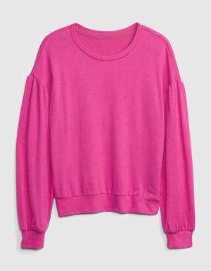 Kids Softspun Dolman Sweater pink