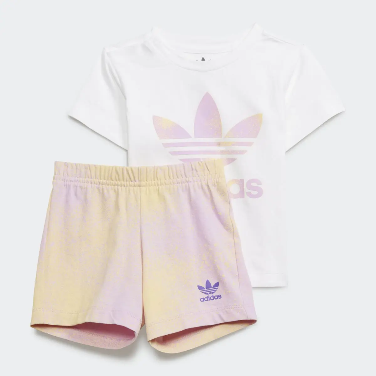 Adidas Graphic Logo Shorts and T-Shirt Set. 2