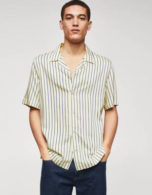 Camicia bowling regular-fit righe