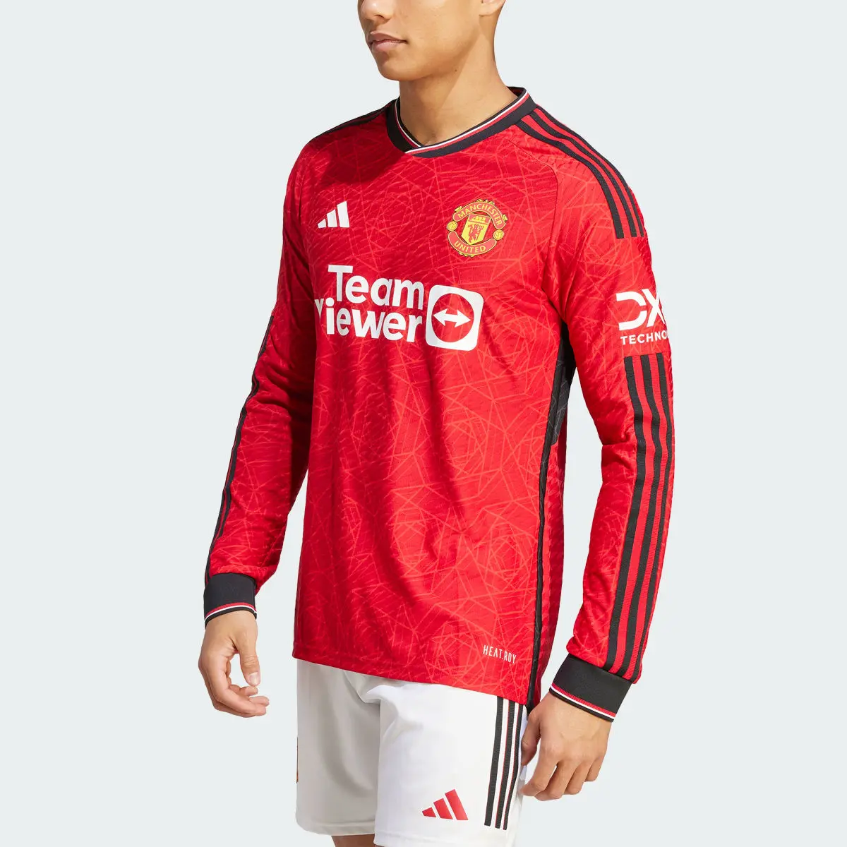 Adidas Manchester United 23/24 Long Sleeve Home Authentic Jersey. 1